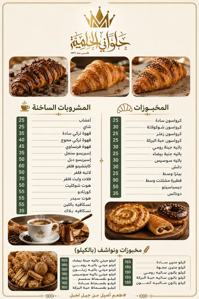 منيو حلواني الحلمية - صورة 3